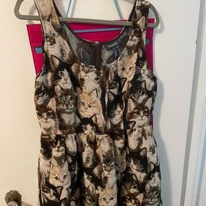 Adorable ModCloth Cat Dress Large